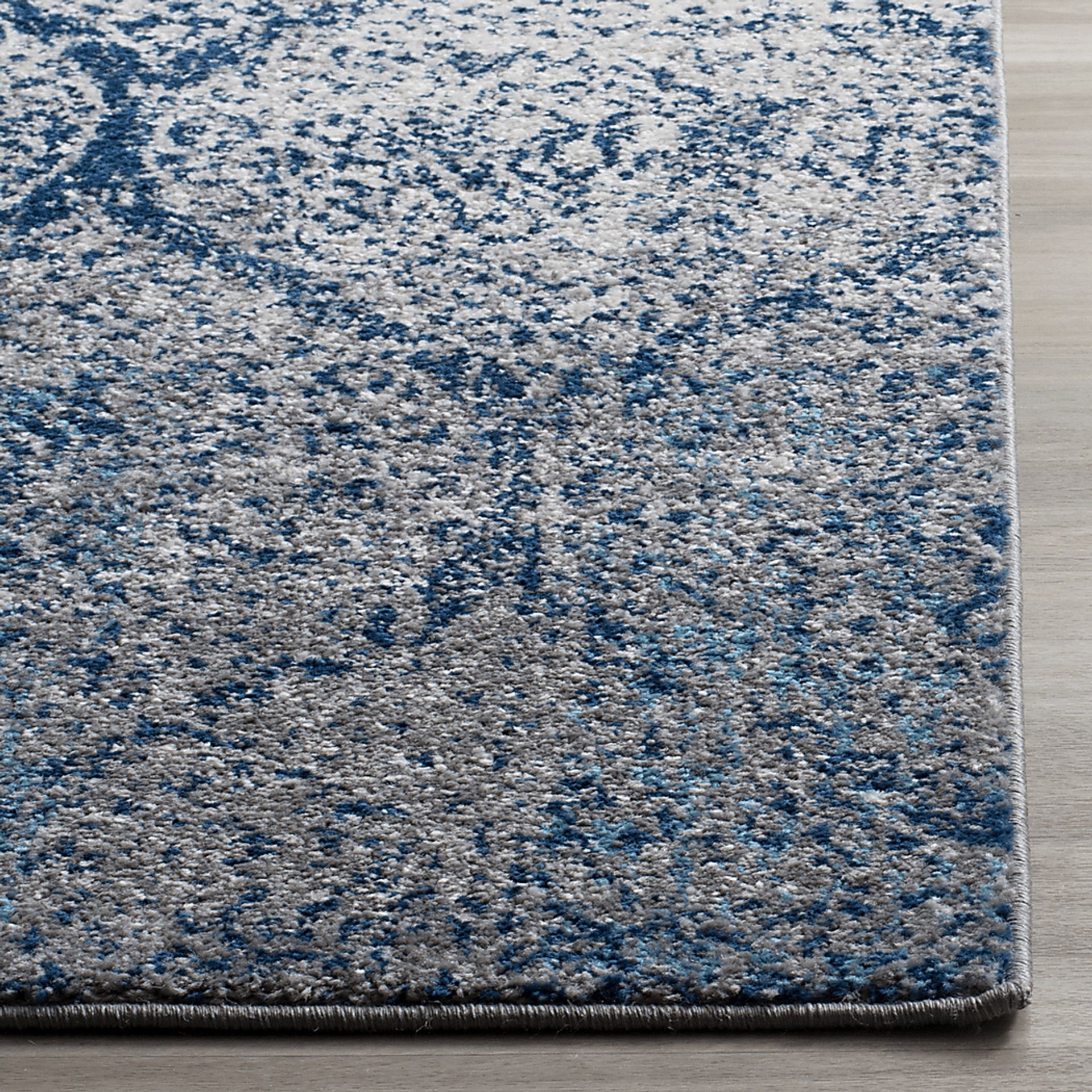 Hanley Court Navy 2'3 x 8' Runner Rug - Image 2