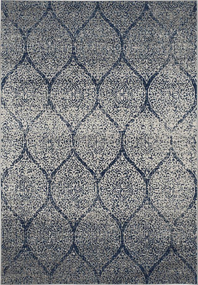 Hanley Court Navy 4' x 6' Rug - Thumbnail - Image 1