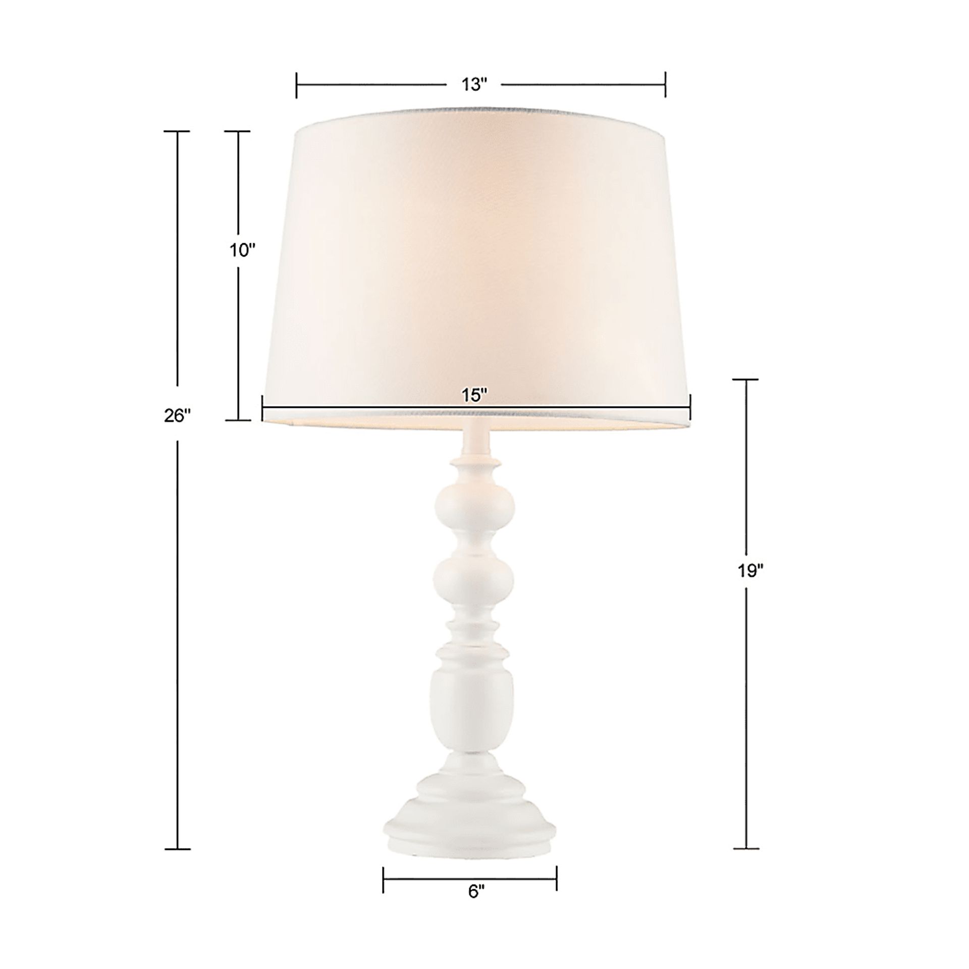 Hanley Point White Lamp - Image 7