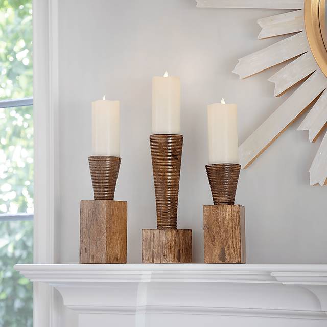 Hanloe Brown Candle Holder - Thumbnail - Image 2
