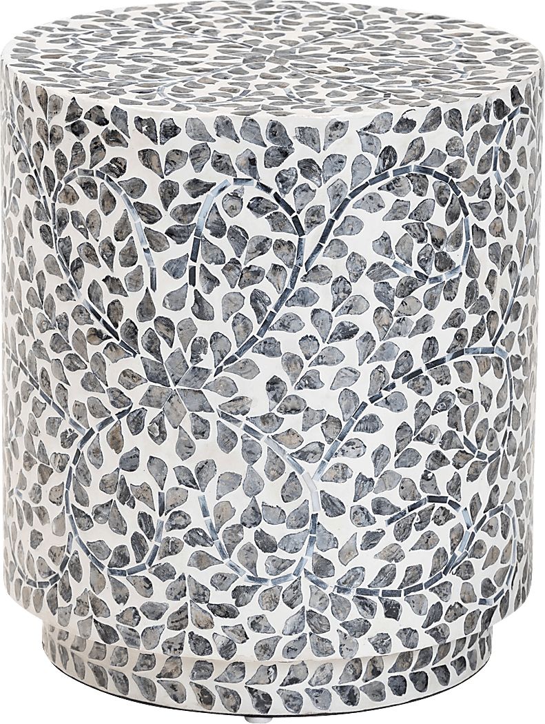 Hannaiy White and Black Stool