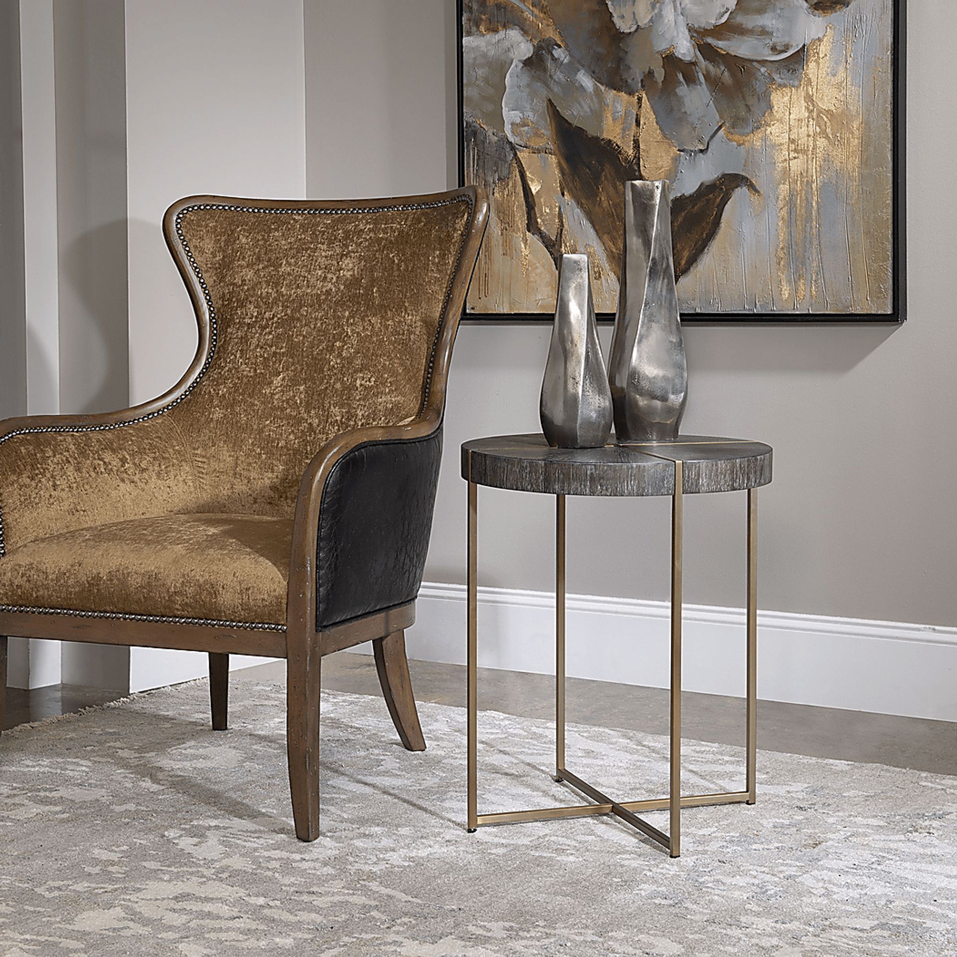 Hansard Brown Accent Table - Image 3