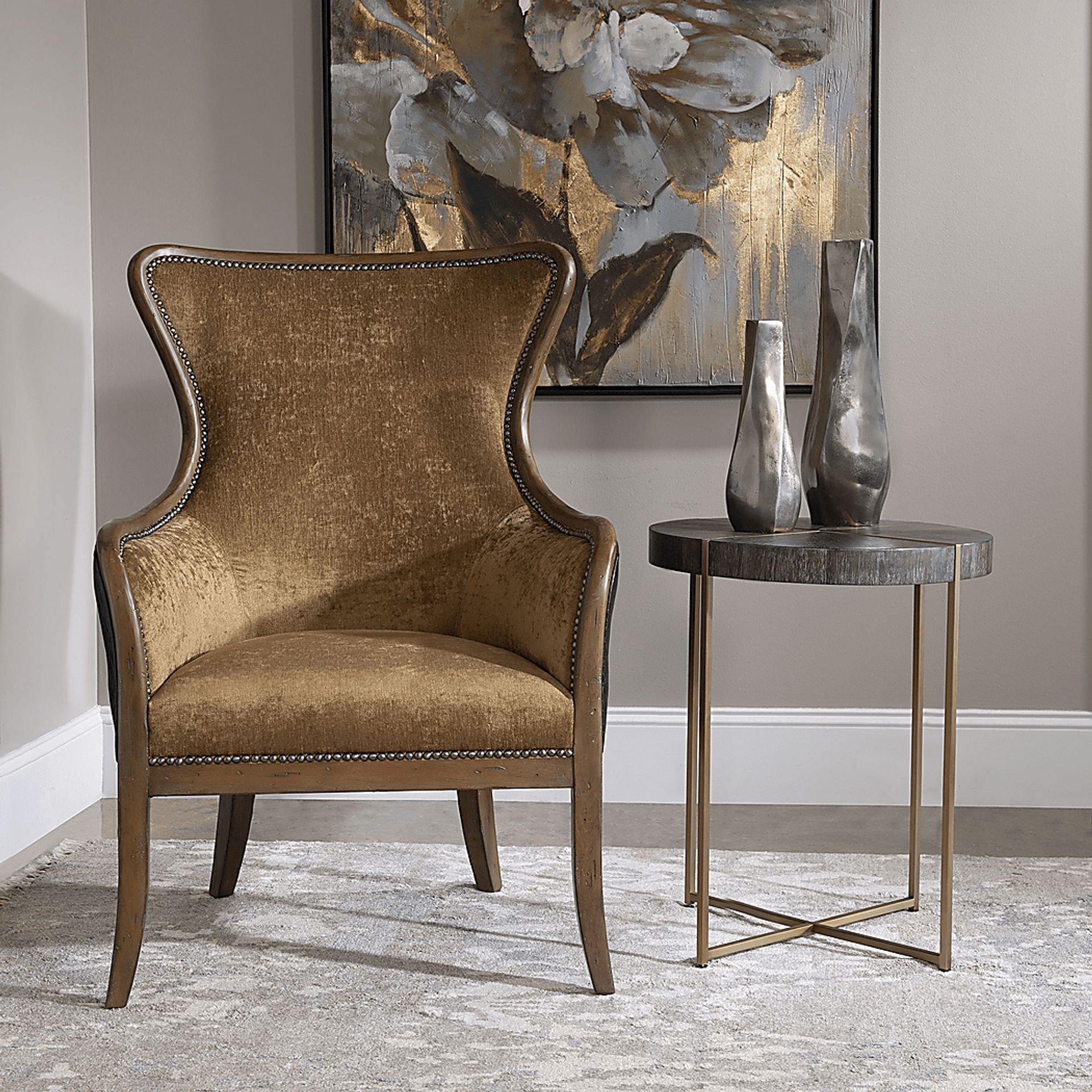 Hansard Brown Accent Table - Image 4