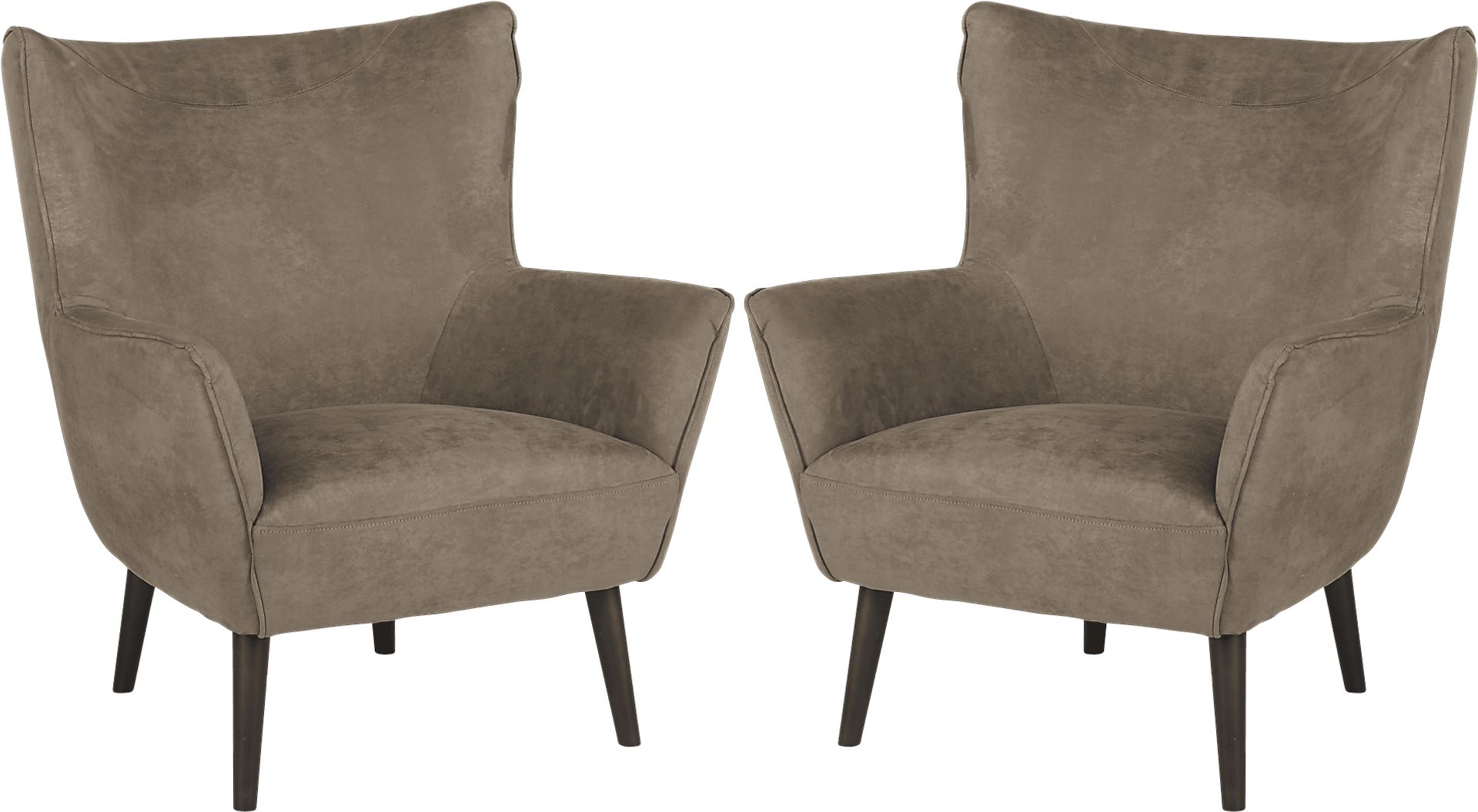 Hansel Brown Accent Chair (Set of 2) - Image 1