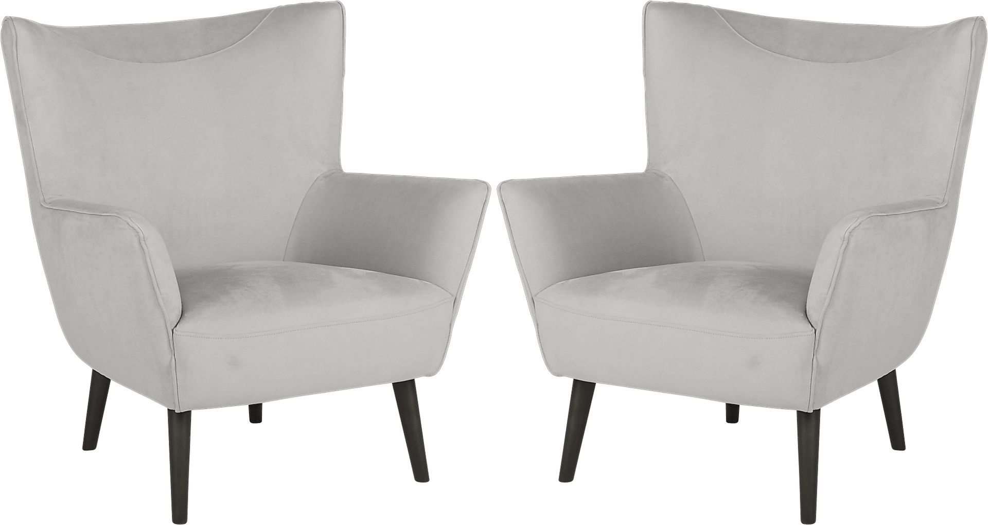 Hansel Gray Accent Chair (Set of 2) - Image 1