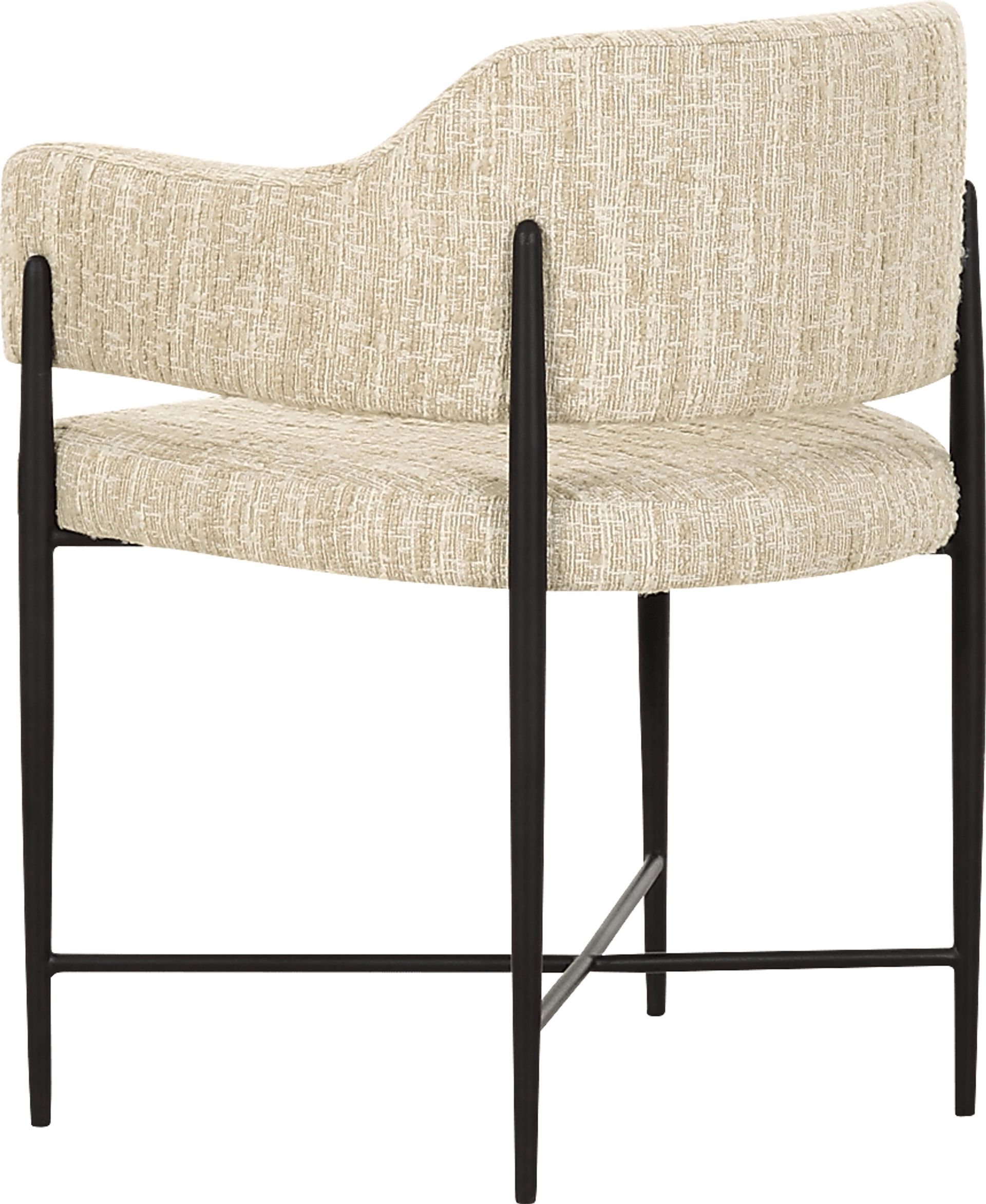 Hansomcab Cream Arm Chair - Image 4