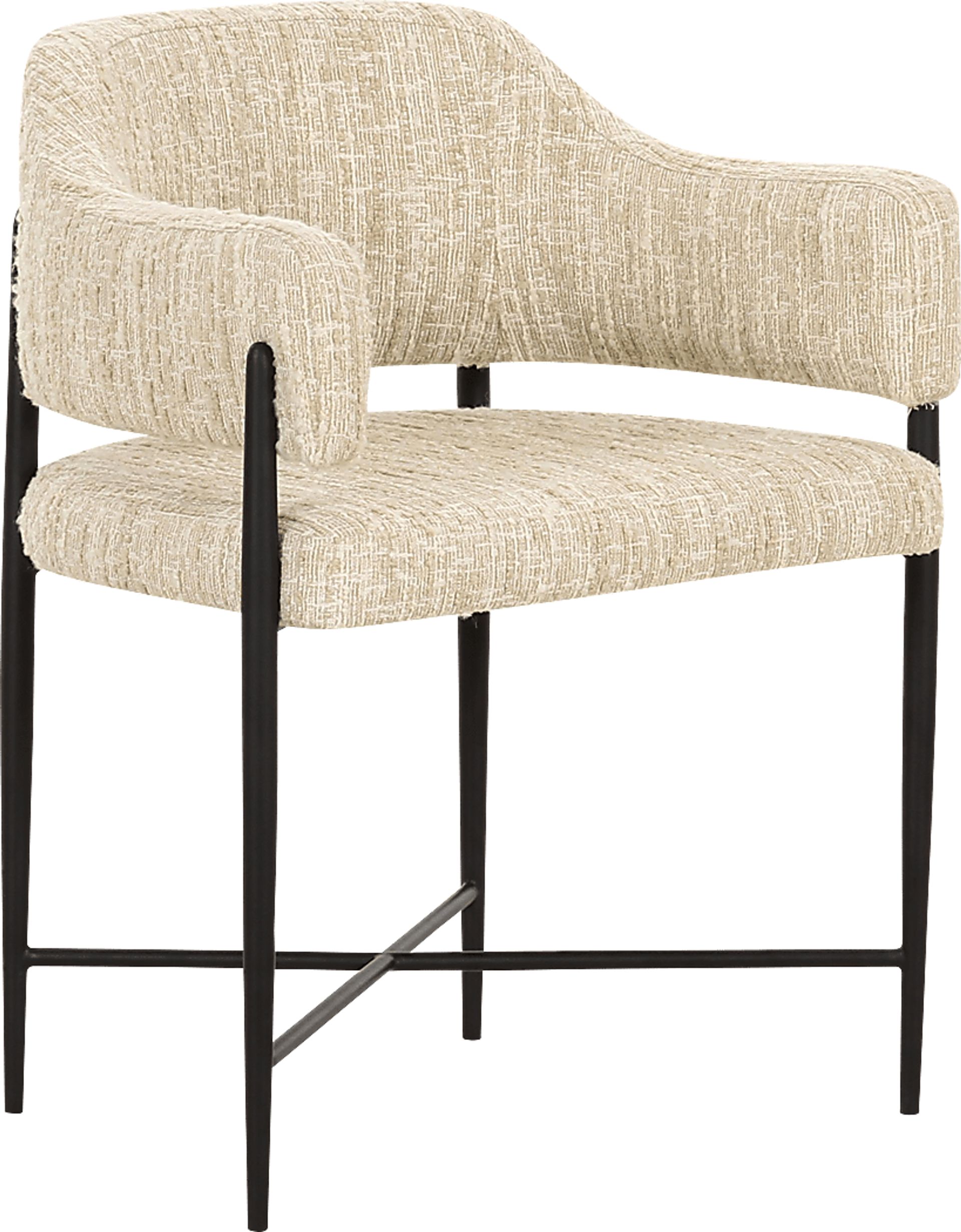 Hansomcab Cream Arm Chair - Image 1