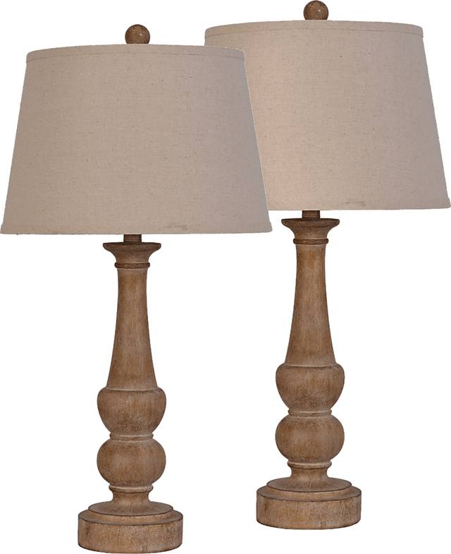 Hanson Heights Brown Lamp, Set of 2 - Thumbnail - Image 1