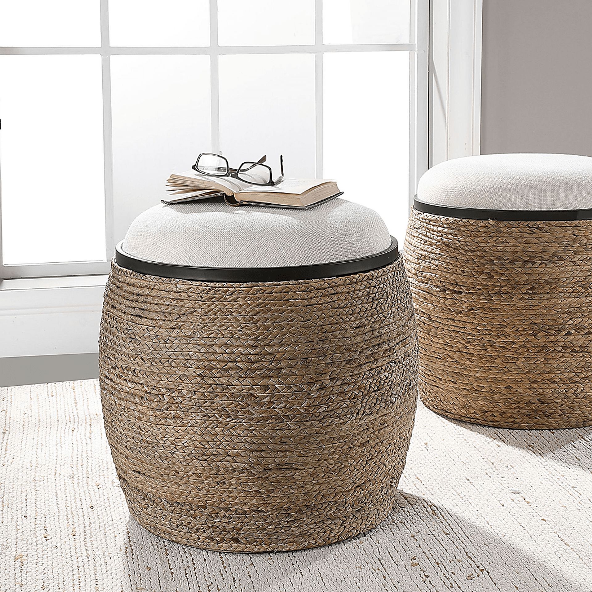 Hanssell Natural Ottoman - Image 3