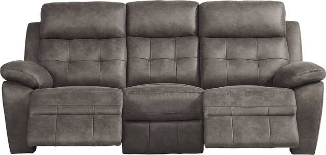 Hanton Heights Slate Power Reclining Sofa - Thumbnail - Image 3