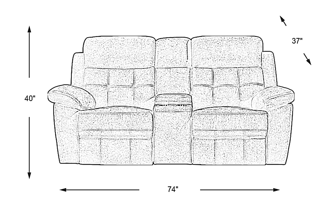 Hanton Heights Non-Power Reclining Loveseat
