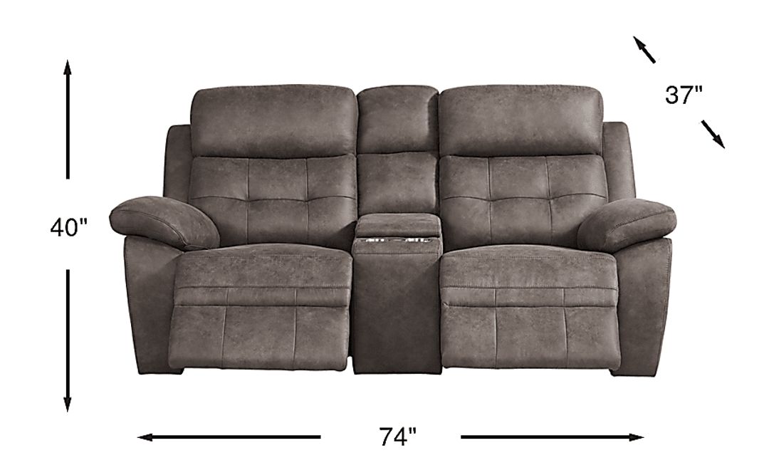 Hanton Heights Non-Power Reclining Loveseat