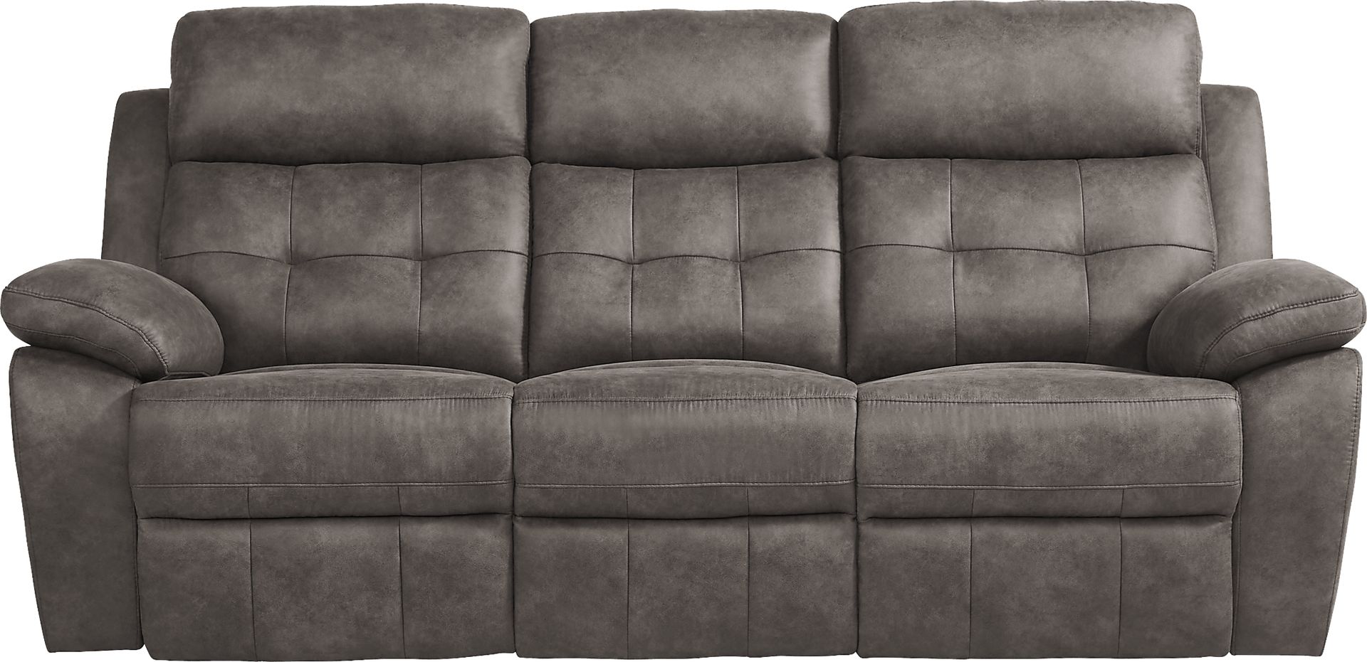 Hanton Heights Slate 2 Pc Living Room with Reclining Sofa - Image 3