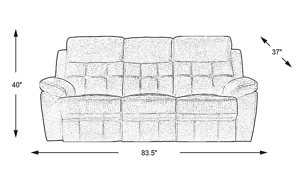 Hanton Heights Non-Power Reclining Sofa
