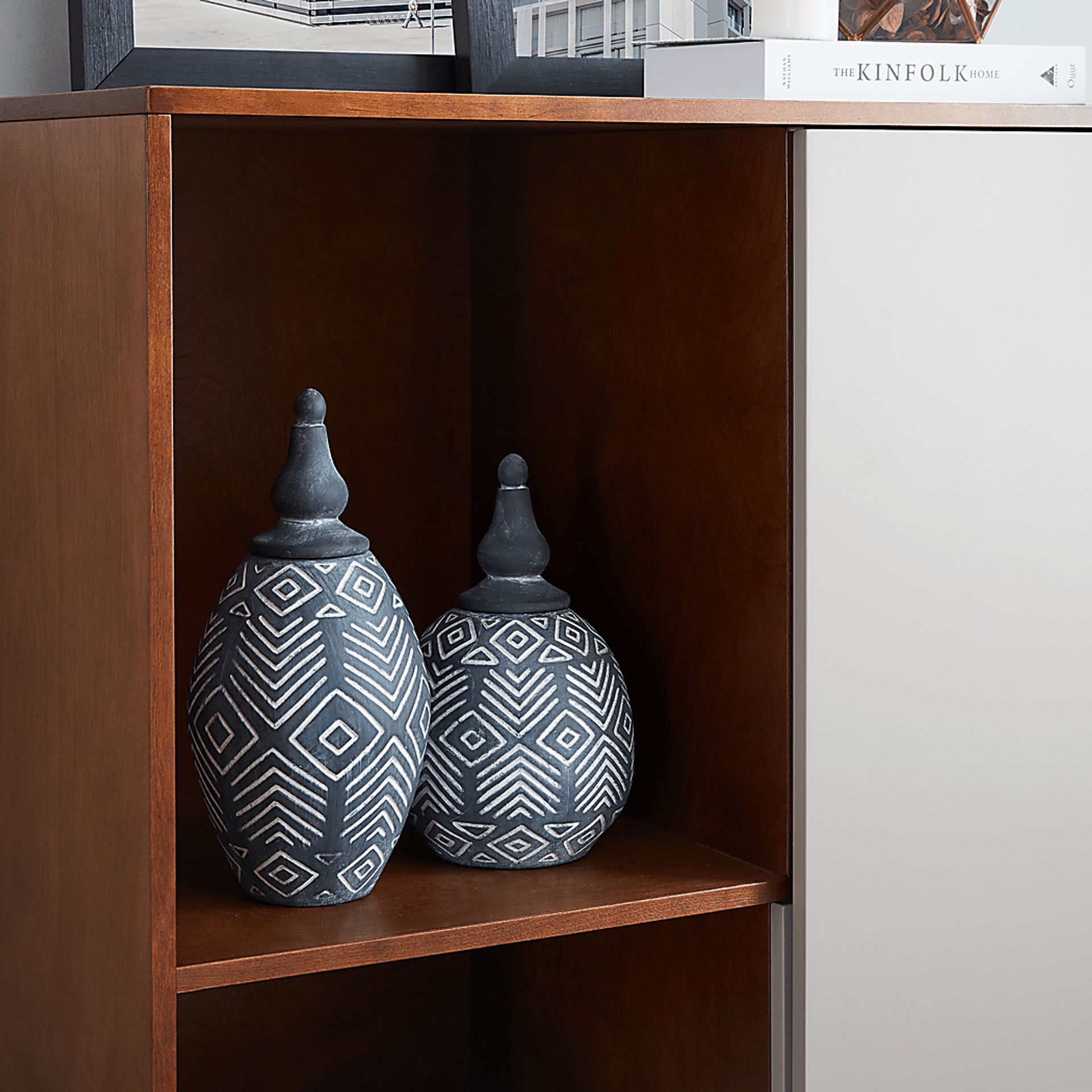 Hanzi Gray Accent Cabinet - Image 3