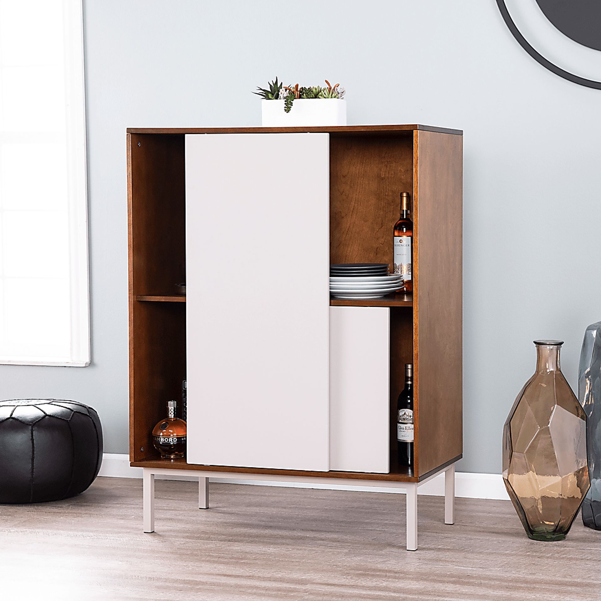 Hanzi Gray Accent Cabinet - Image 4