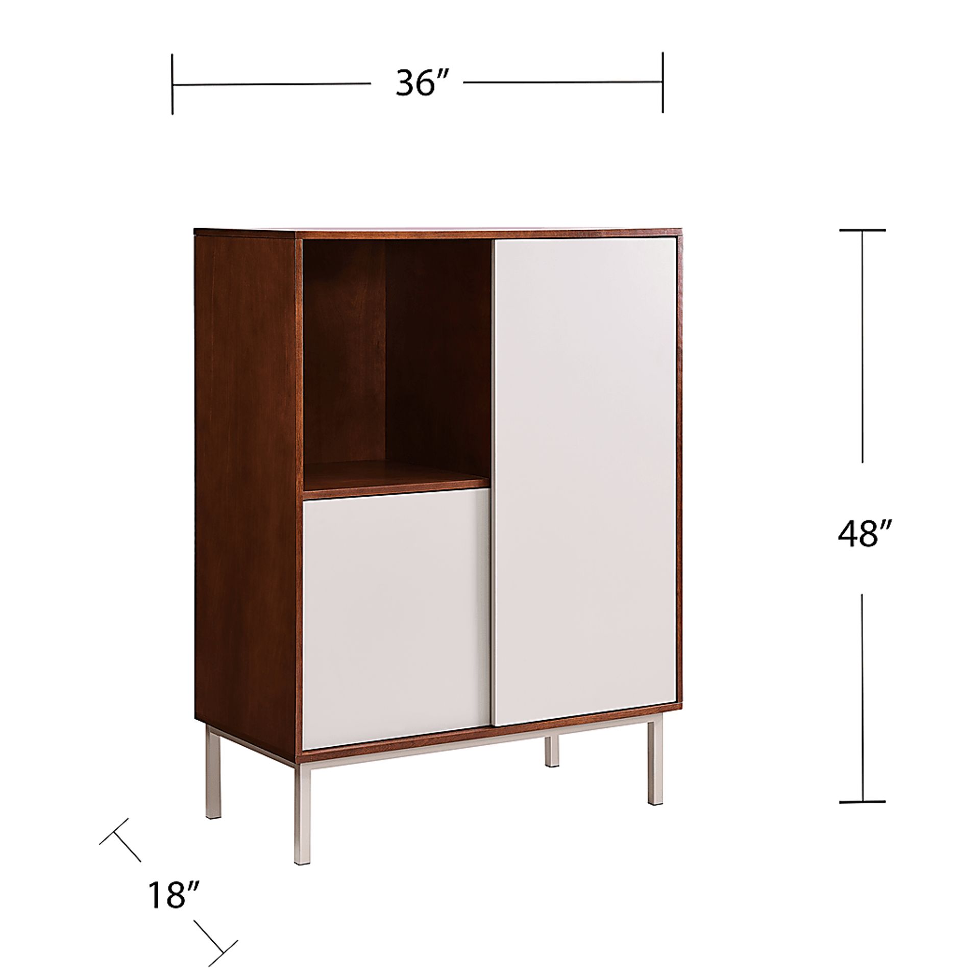 Hanzi Gray Accent Cabinet - Image 5