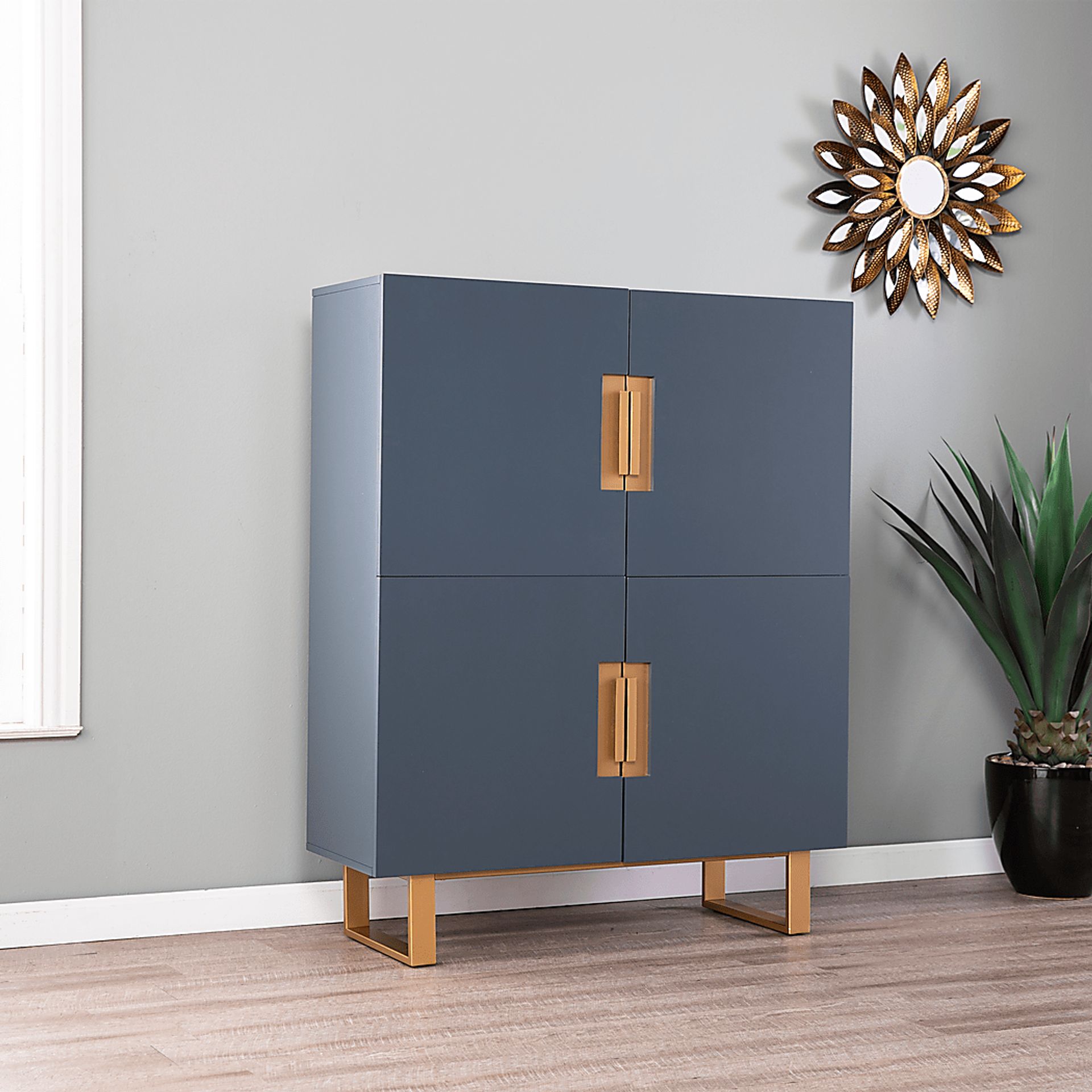Hanzman Blue Accent Cabinet - Image 4