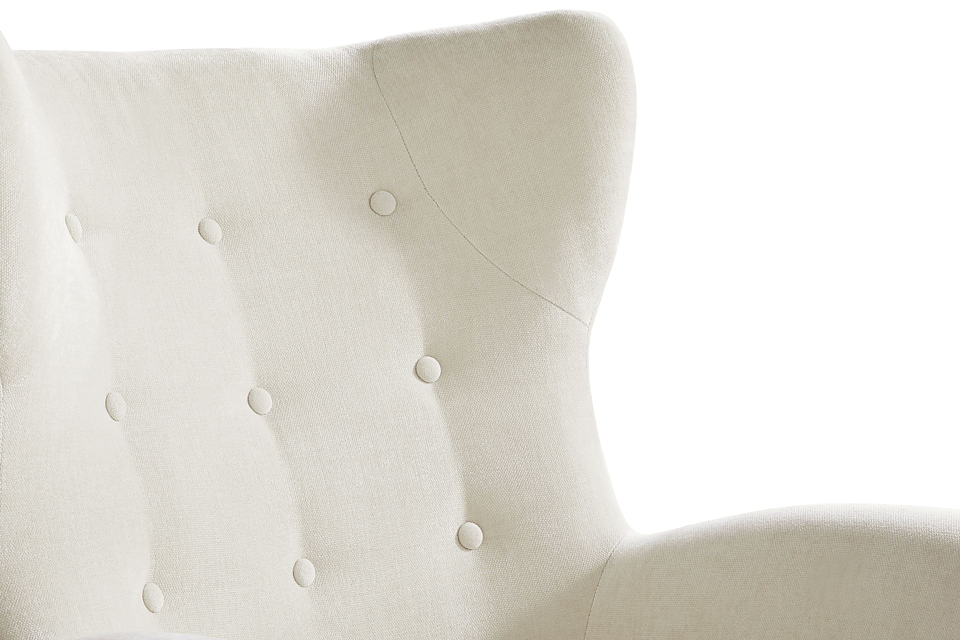 Happner White Accent Chair - Image 3