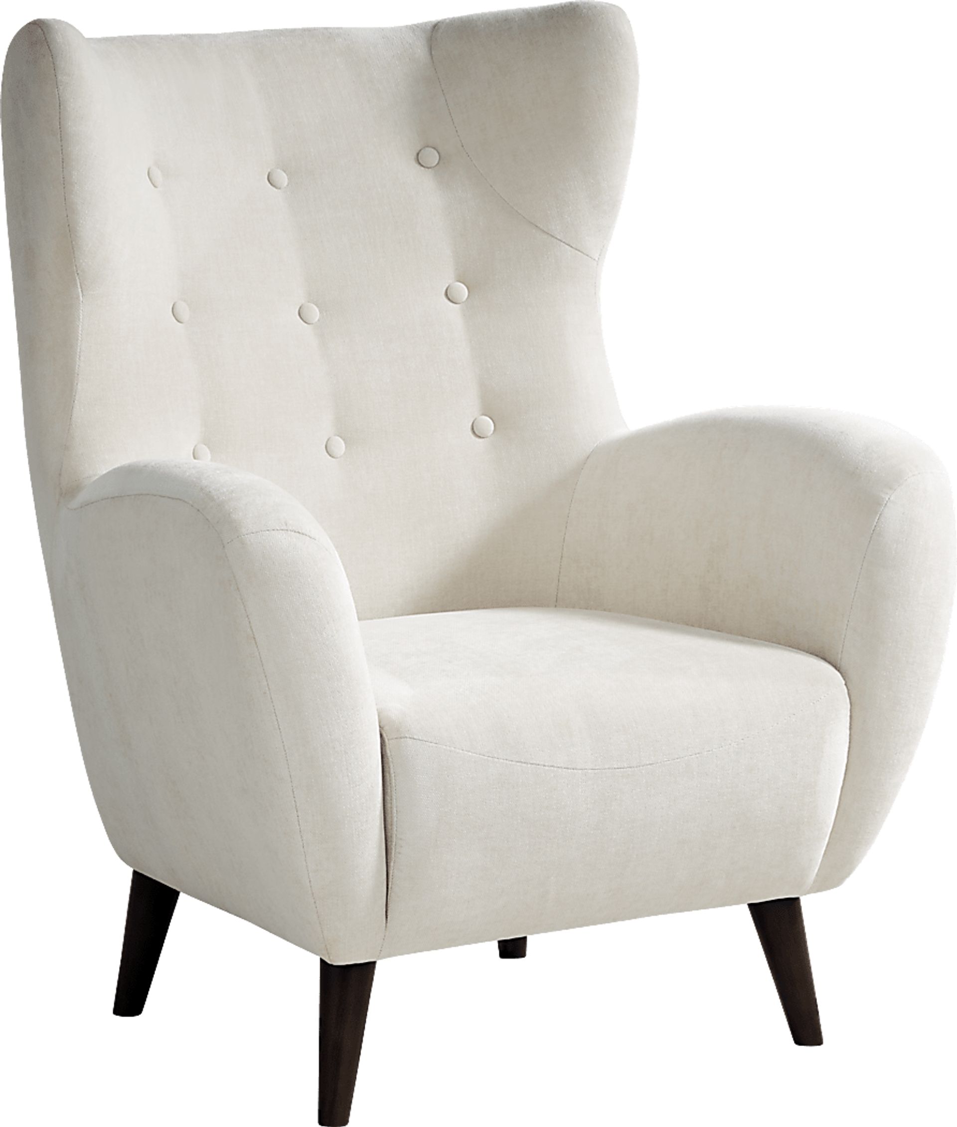 Happner White Accent Chair - Image 1