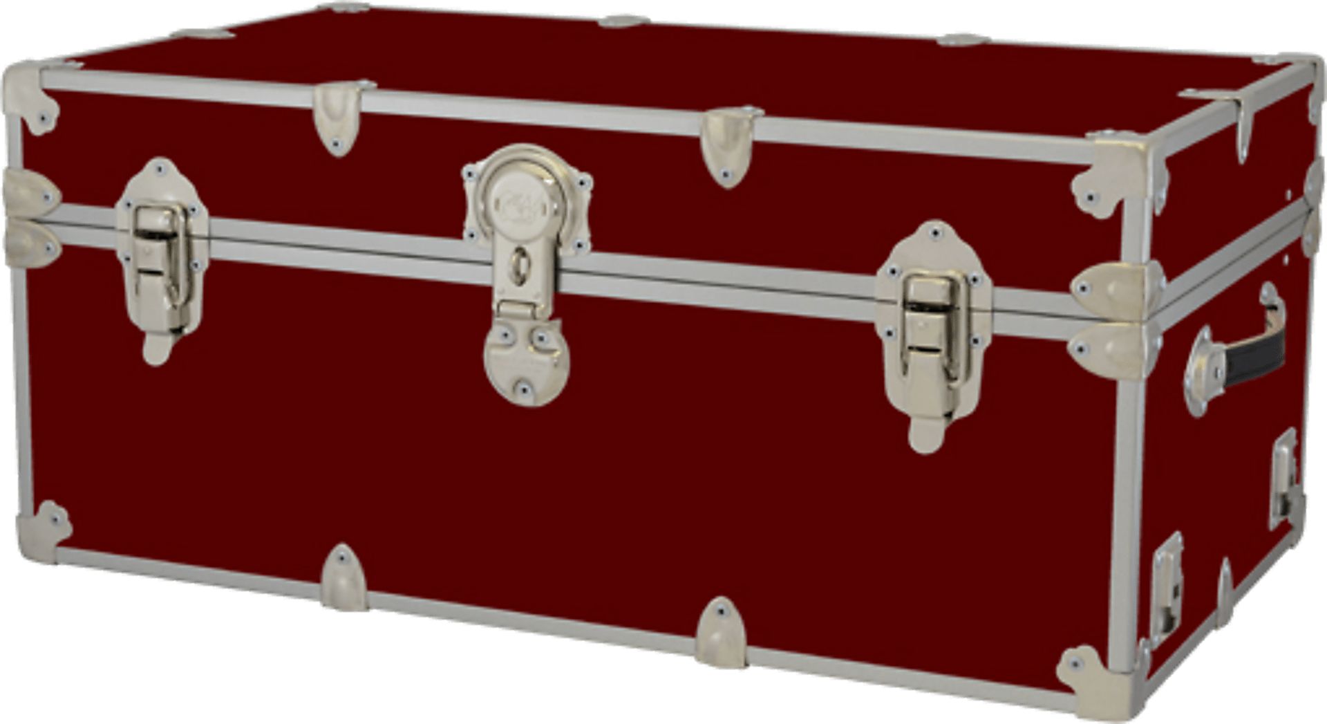 Happy Camper Burgundy Sticker Trunk - Image 1