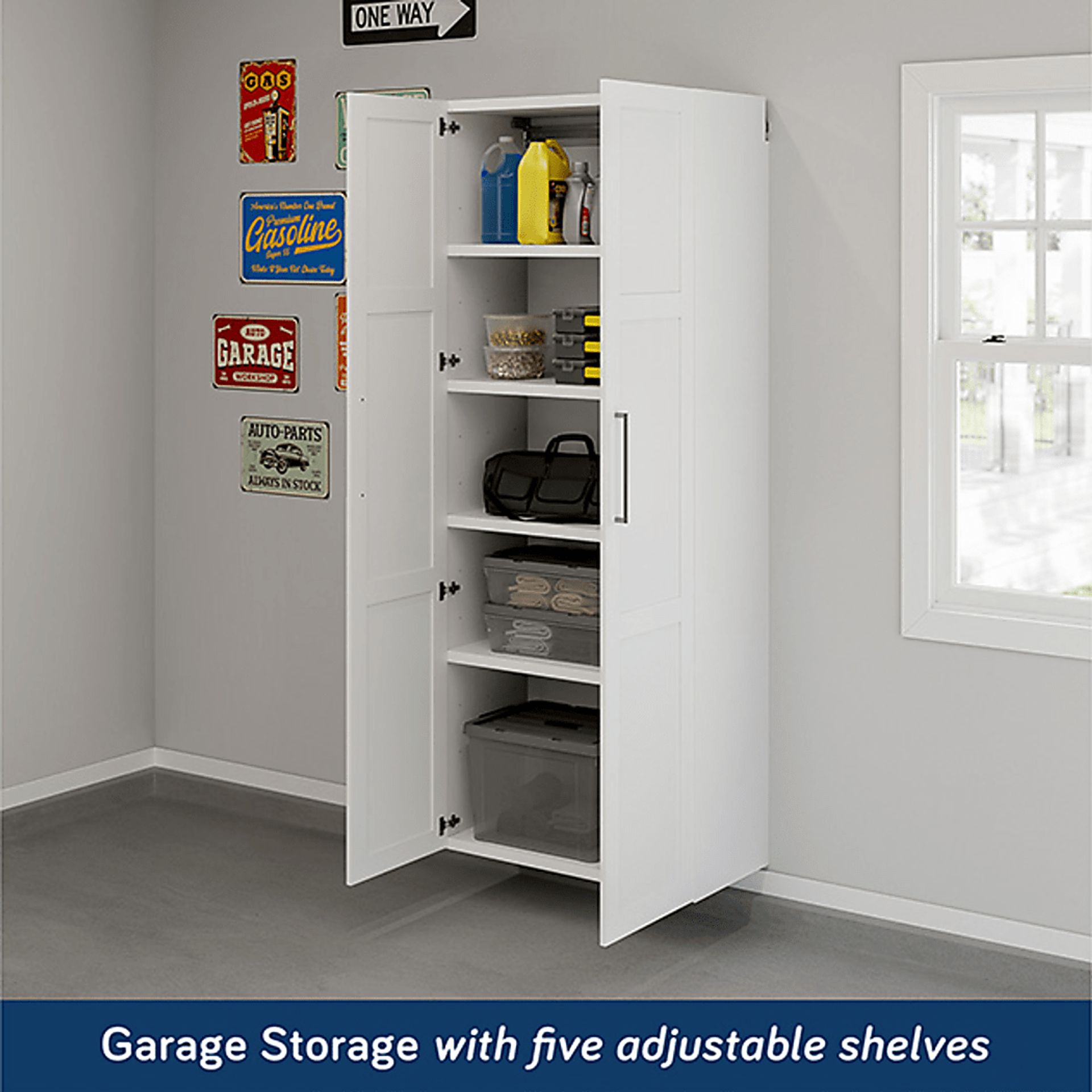 Happyworks I White Storage Cabinet - Image 2