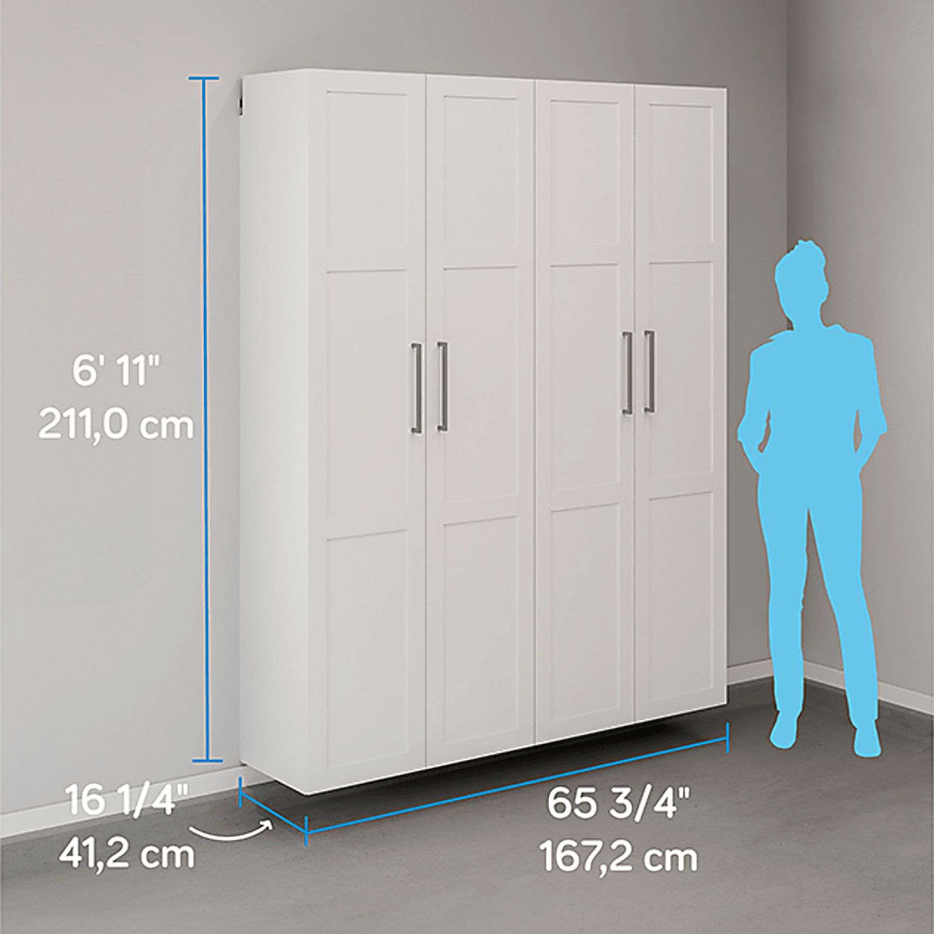 Happyworks II White Storage Cabinet - Image 6