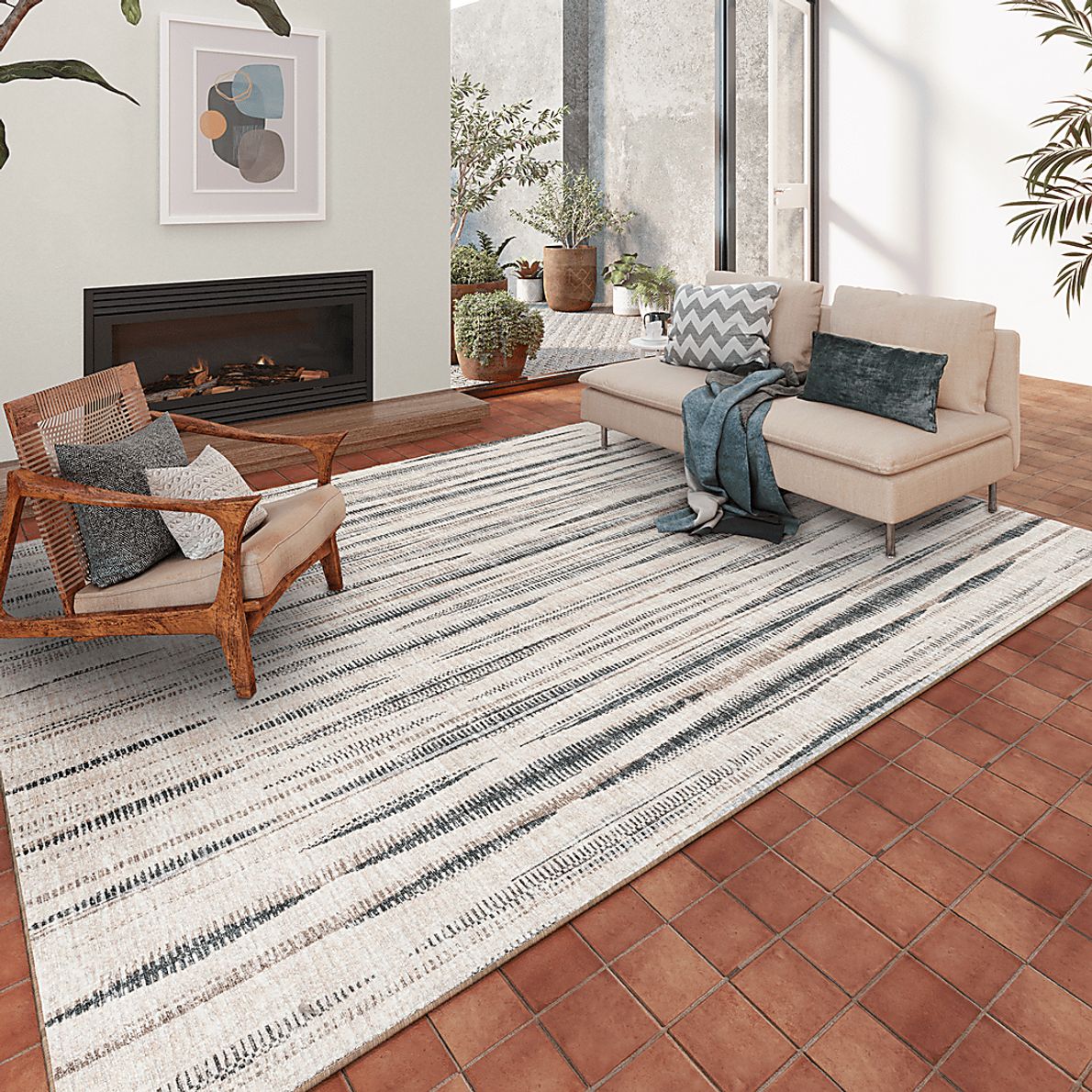 Haraden White 8' x 10' Rug