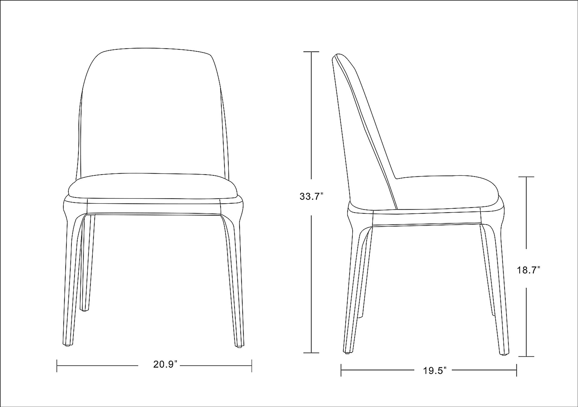 Harbauer Tan Side Chair - Image 3