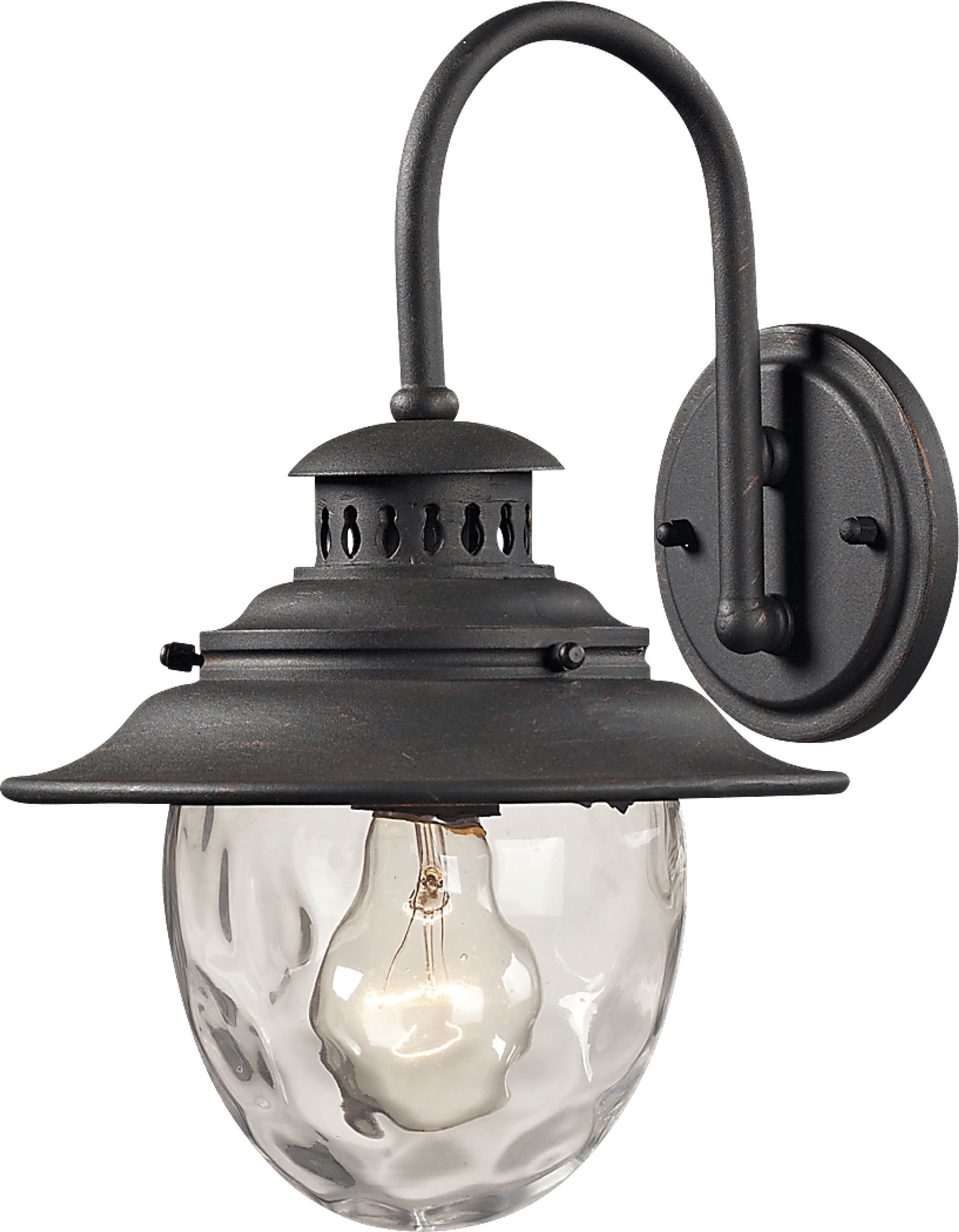 Harbor Cove Black Outdoor Wall Sconce - Image 1
