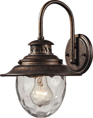 Harbor Cove Brown Outdoor Wall Sconce