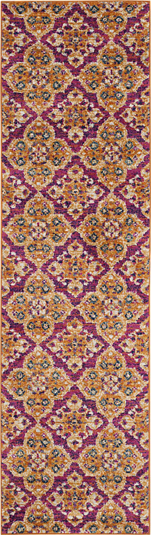 Harbor Terrace Fuchsia 2'3 x 8' Runner Rug - Thumbnail - Image 1