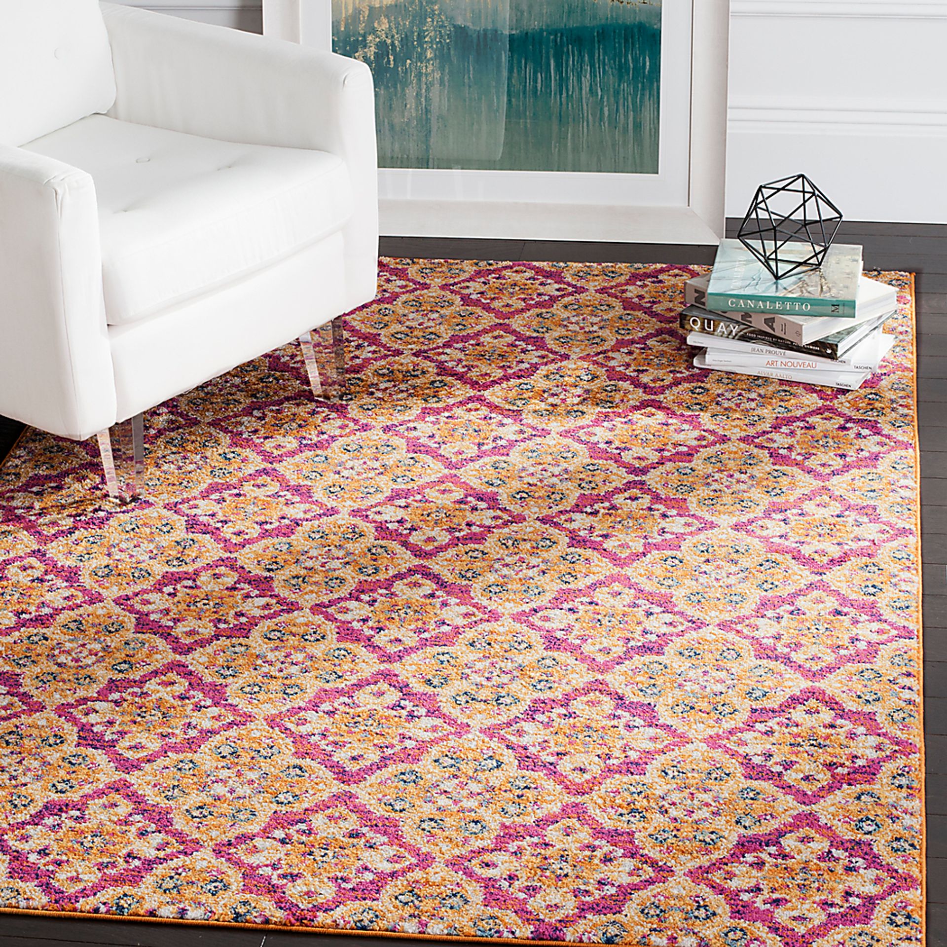Harbor Terrace Fuchsia 5'1 x 7'6 Rug - Image 2