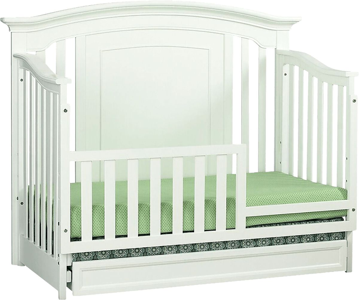 Harborbridge 6 Pc White Colors White Bedroom Set With Crib Dresser Changing Set Conversion Rails Toddler Rail