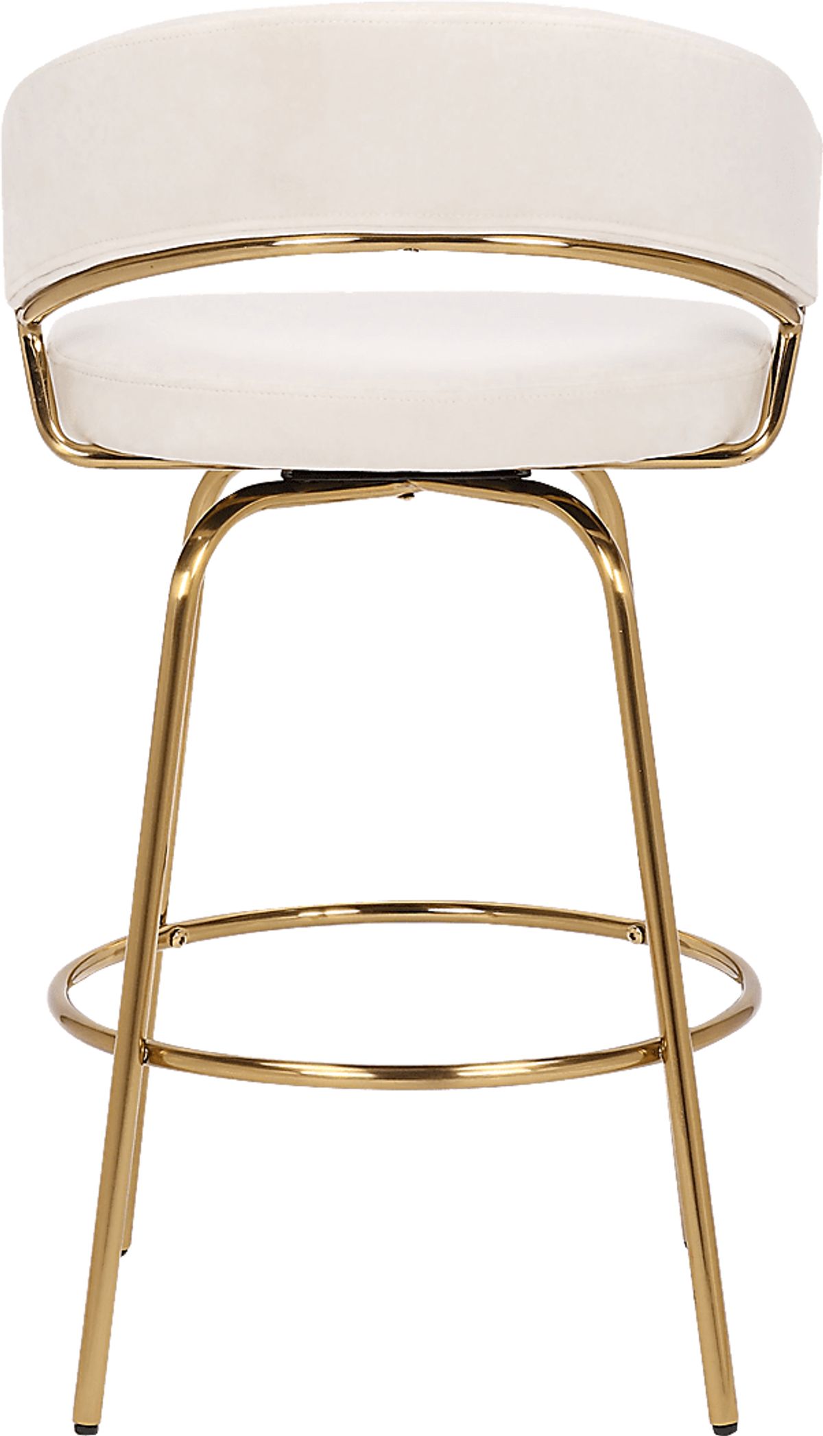 Harborson Gold Colors,Metal Cream Beige Velvet Plush Counter Height ...