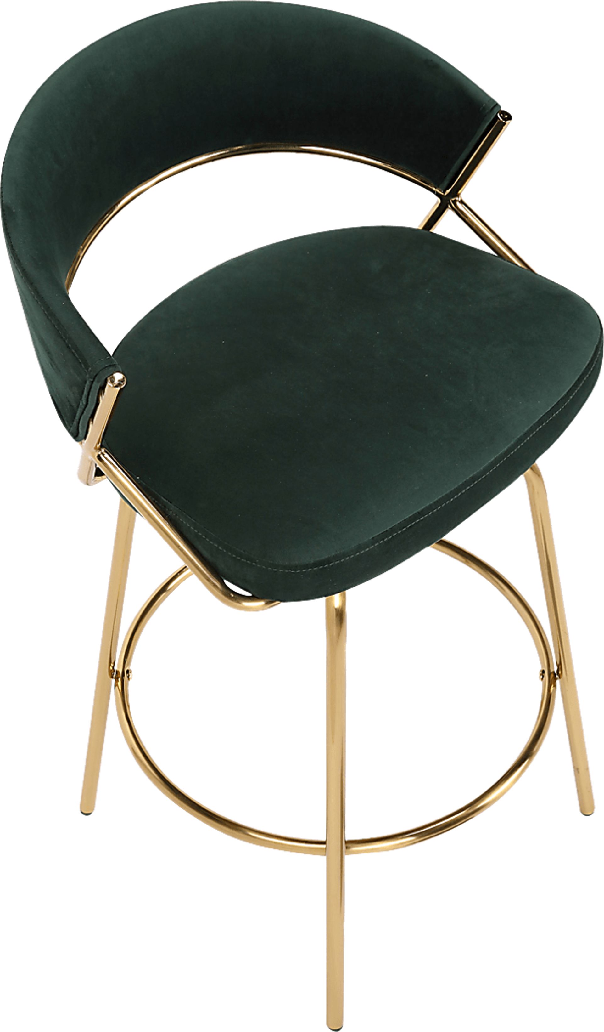 Harborson Green Counter Height Stool, Set of 2 - Image 4