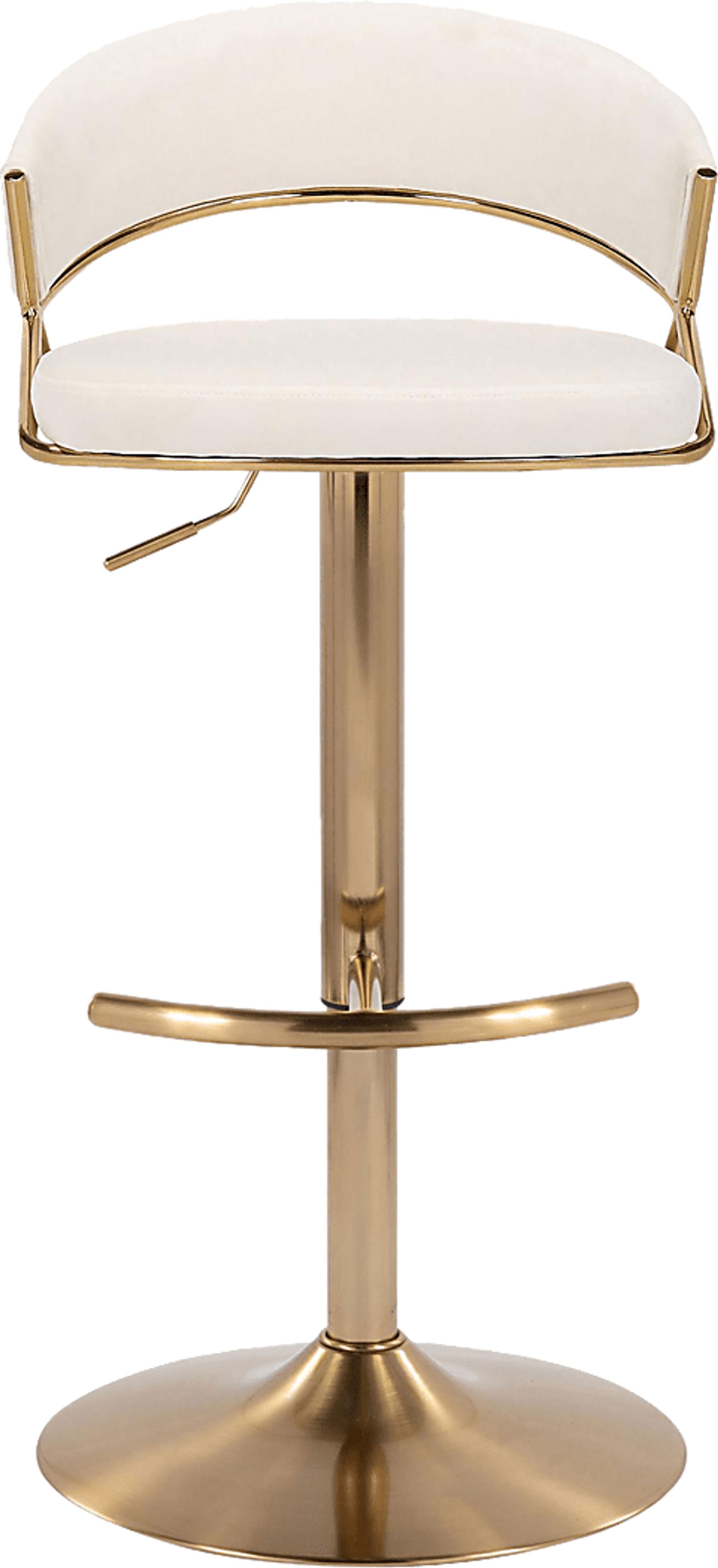 Harborson II Cream Adjustable Swivel Barstool, Set of 2 - Image 8