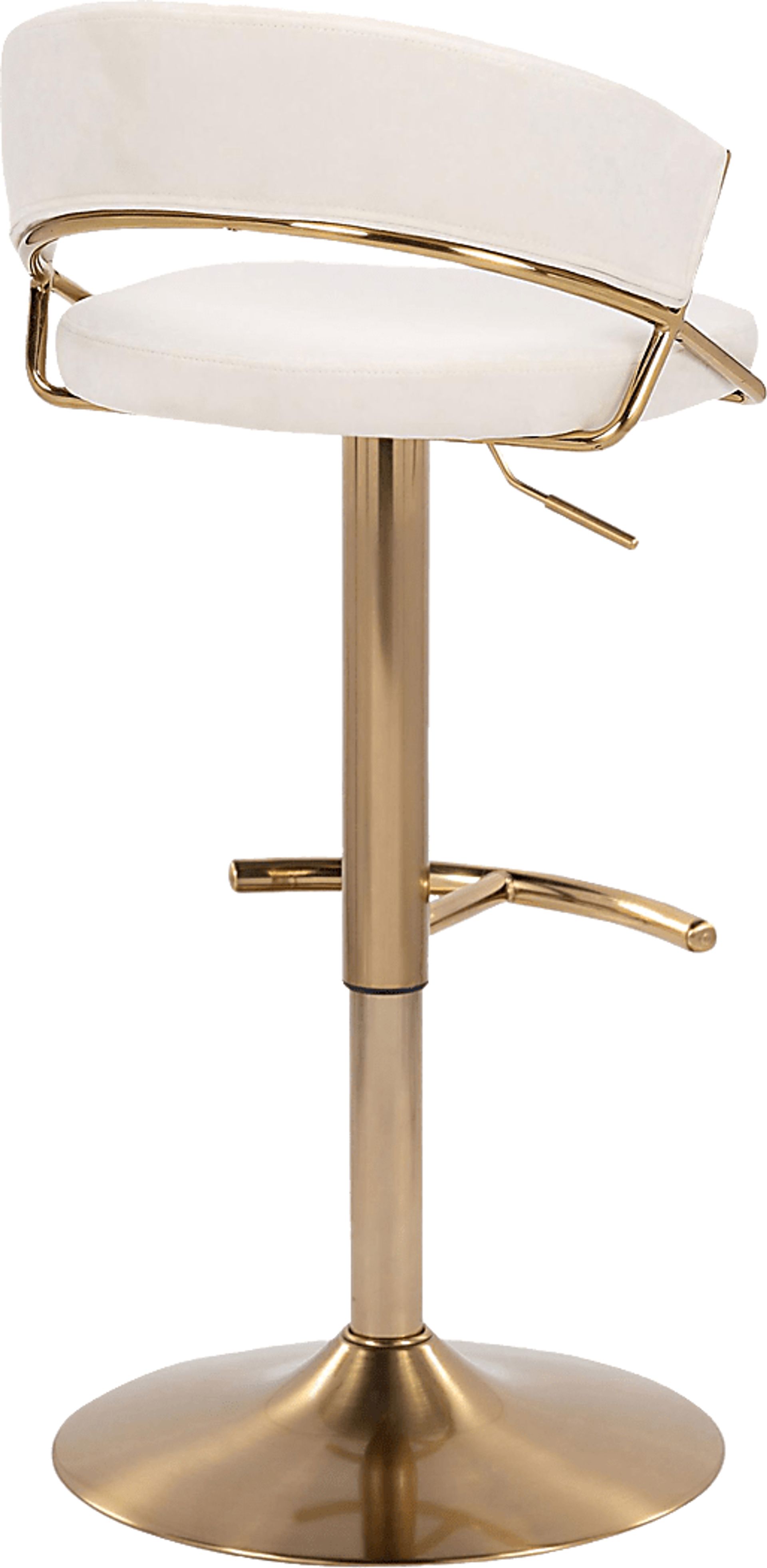 Harborson II Cream Adjustable Swivel Barstool, Set of 2 - Image 9
