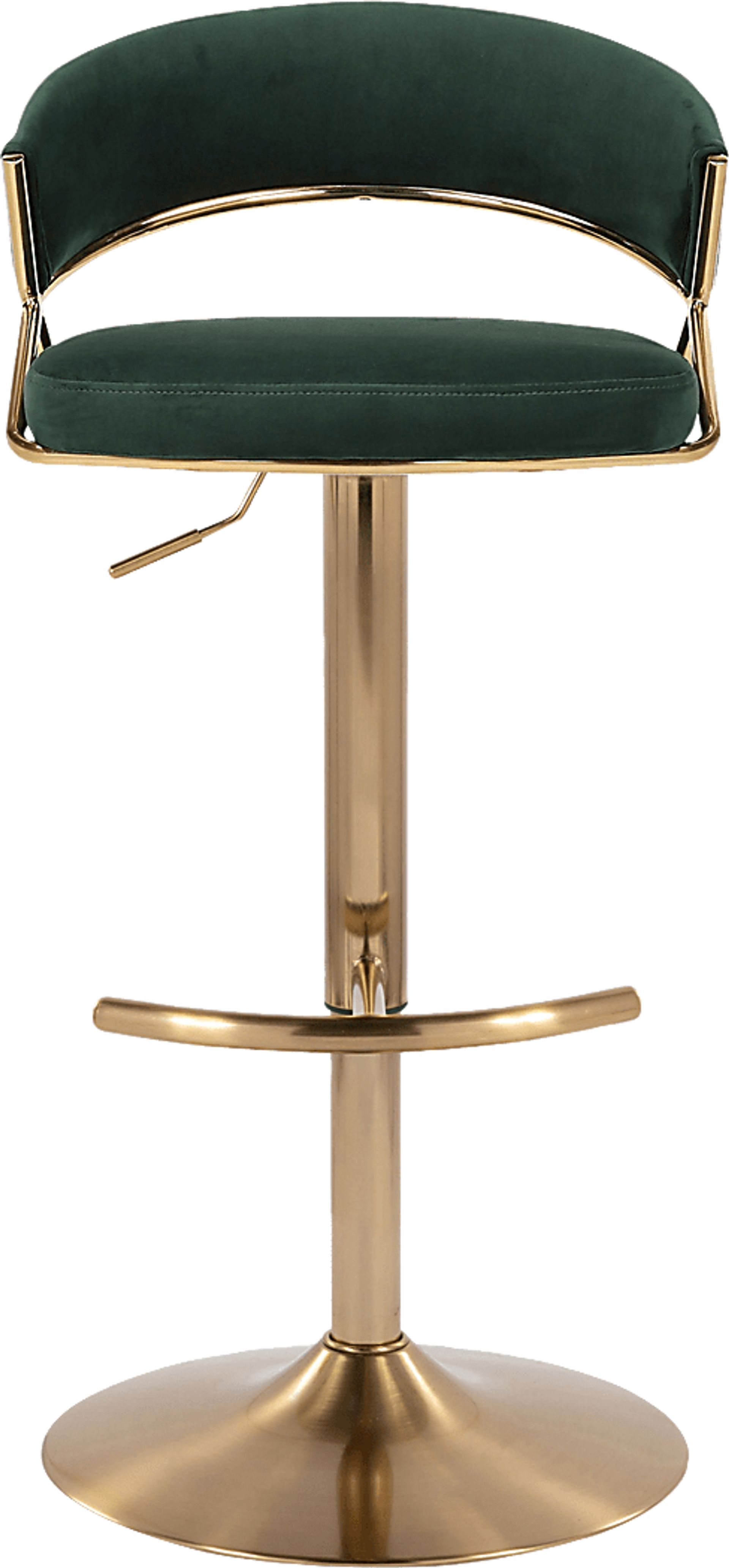 Harborson II Green Adjustable Swivel Barstool, Set of 2 - Image 8
