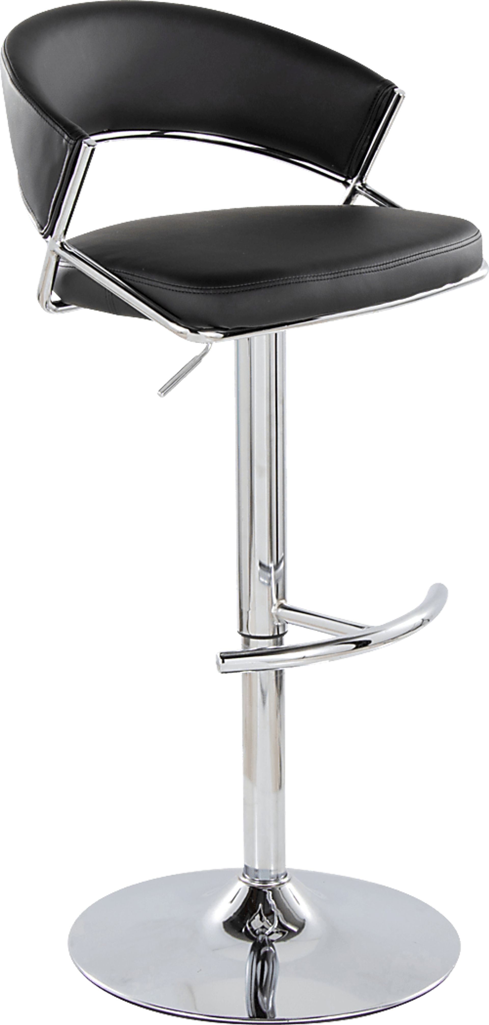 Harborson V Black Adjustable Swivel Barstool, Set of 2 - Image 6