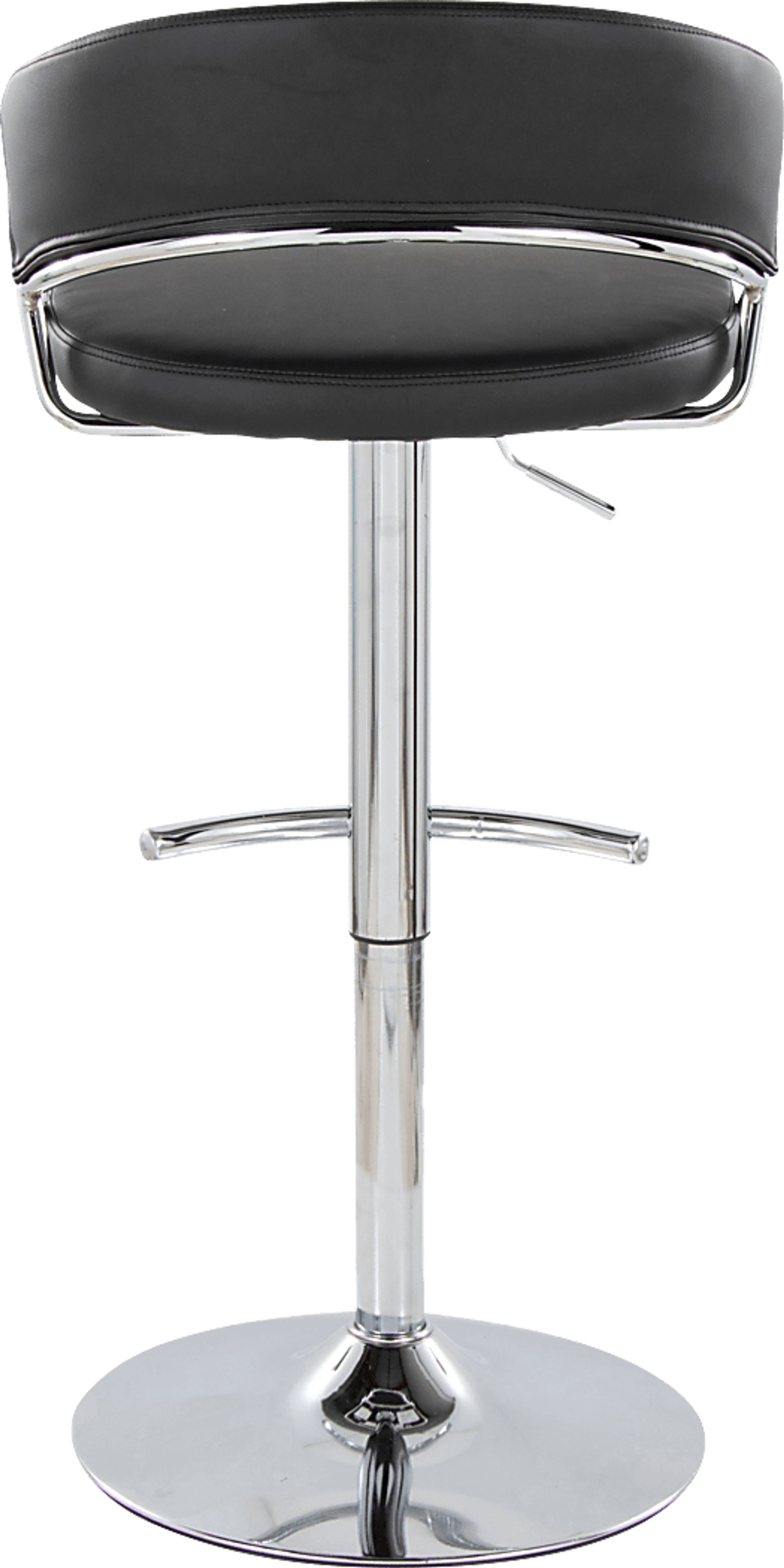 Harborson V Black Adjustable Swivel Barstool, Set of 2 - Image 9