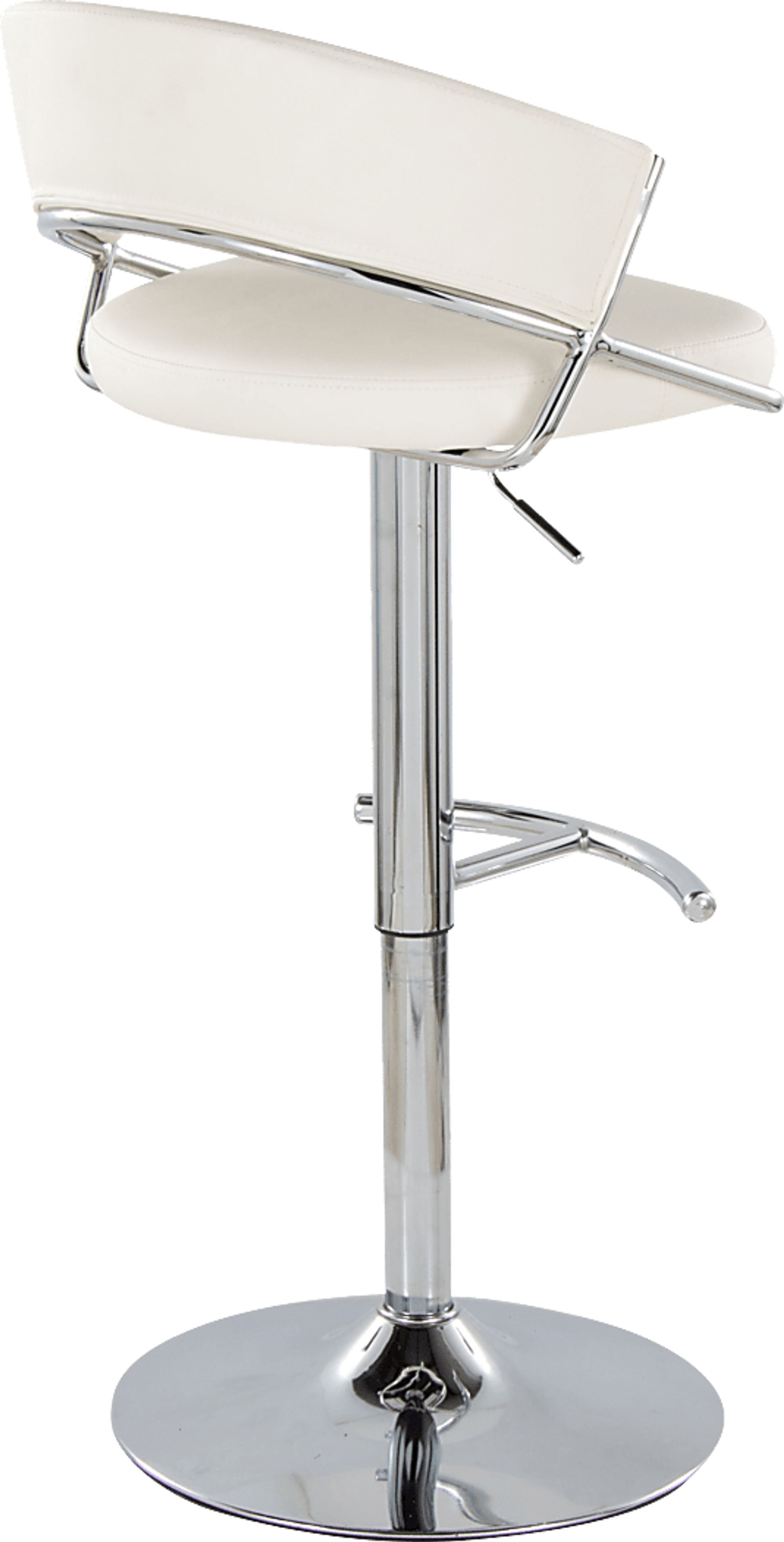 Harborson V White Adjustable Swivel Barstool, Set of 2 - Image 8