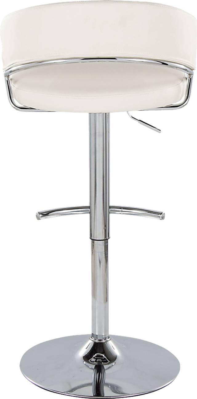 Harborson V White Adjustable Swivel Barstool, Set of 2 - Thumbnail - Image 9