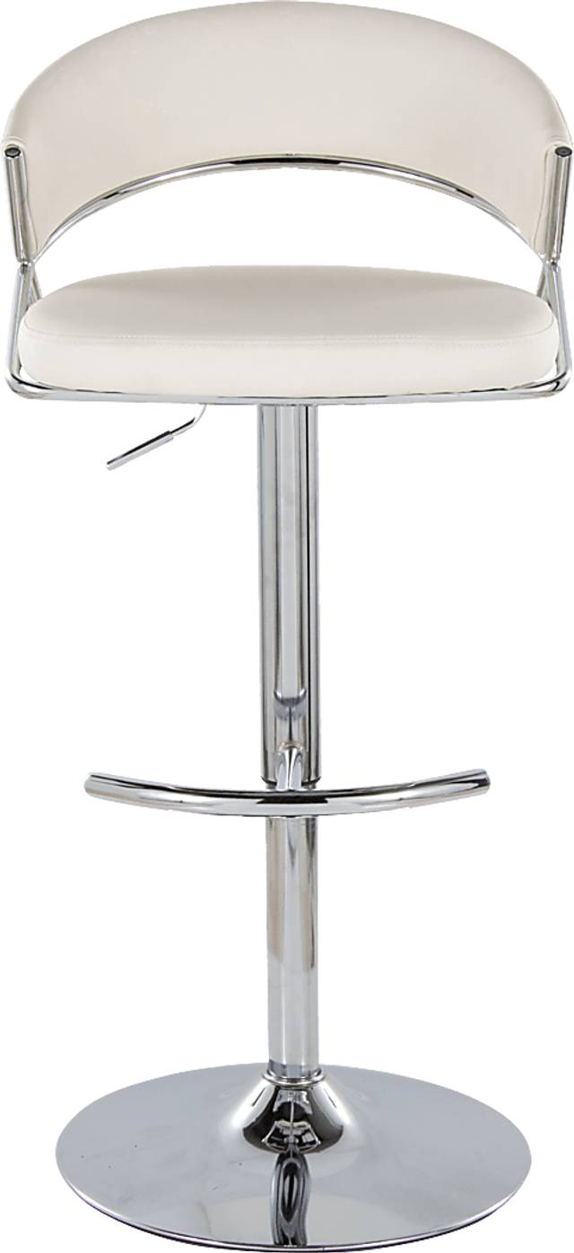 Harborson V White Adjustable Swivel Barstool, Set of 2 - Thumbnail - Image 10