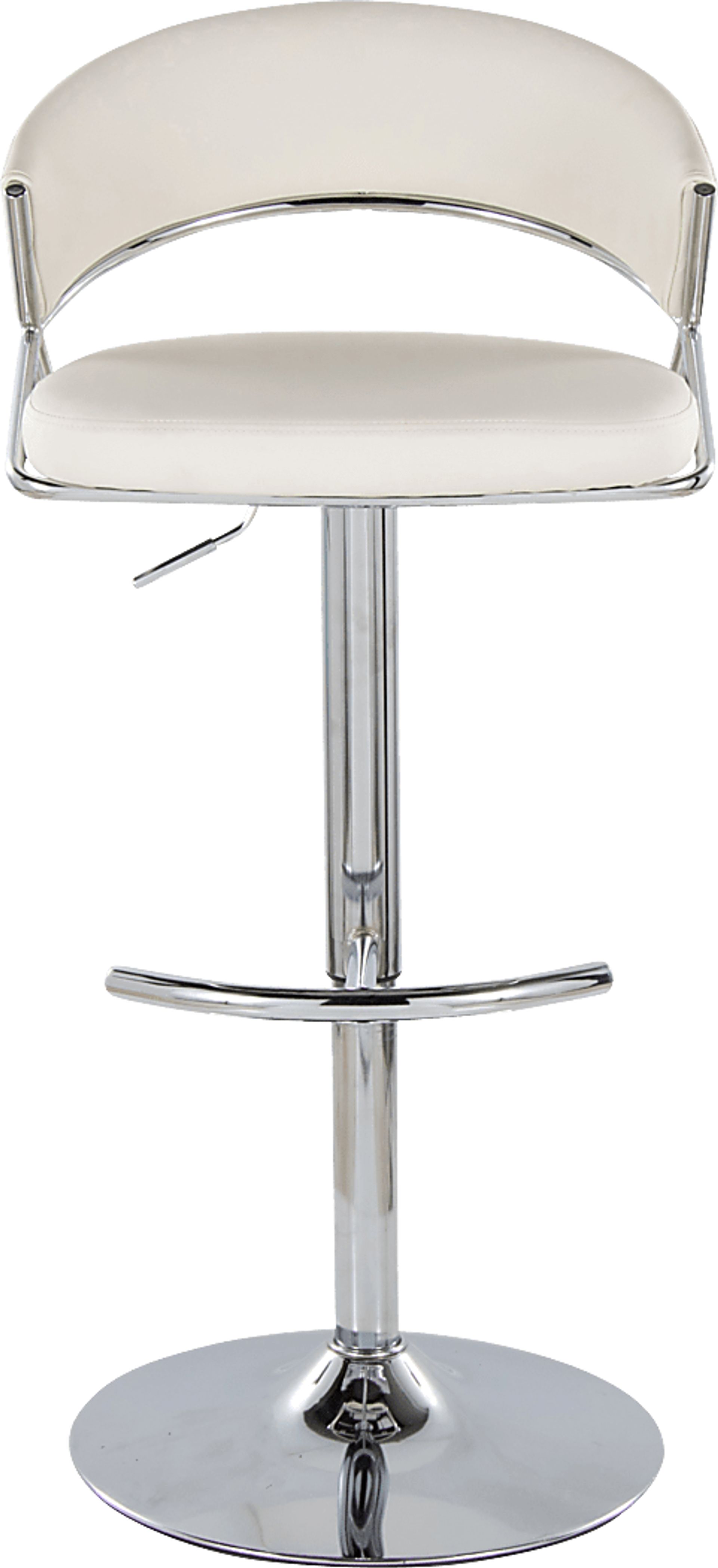 Harborson V White Adjustable Swivel Barstool, Set of 2 - Image 10