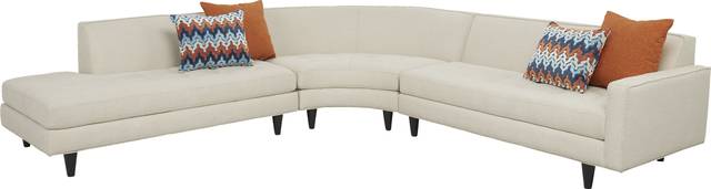 Harbour City Hollywood Hills Beige 3 Pc Sectional - Thumbnail - Image 1
