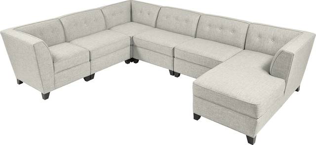 Harbour City San Marino Dove Gray 6 Pc Sectional - Thumbnail - Image 3