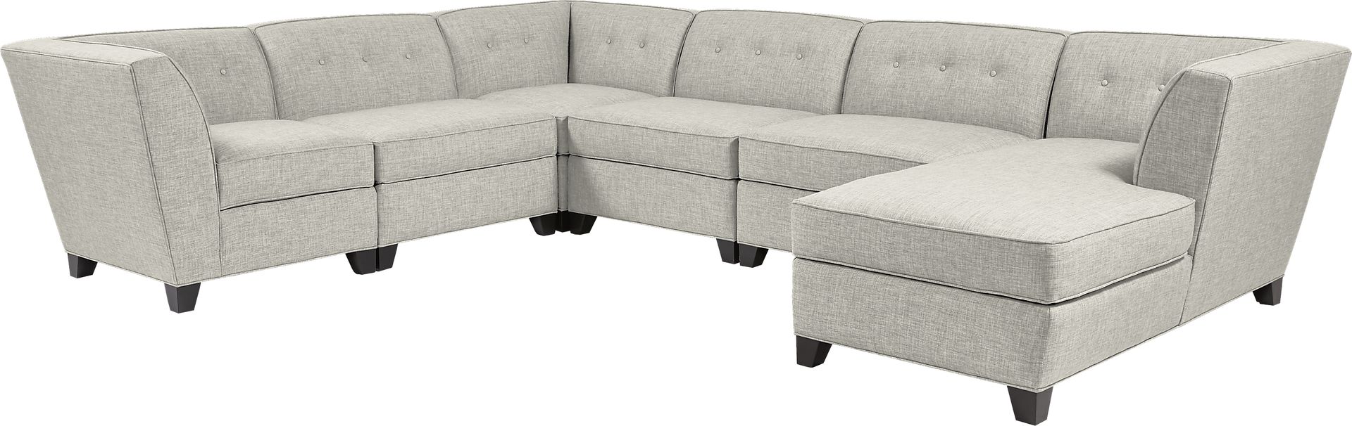 Harbour City San Marino Dove Gray 6 Pc Sectional - Image 1