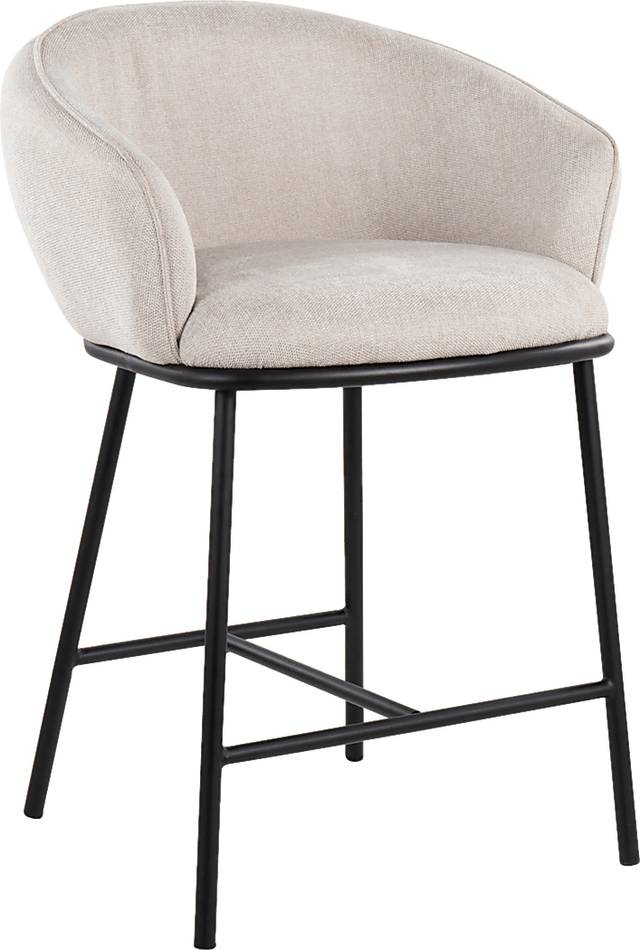 Harcort Cream Counter Height Stool, Set of 2 - Thumbnail - Image 3