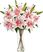 Harcross Pink Floral Arrangement with Vase